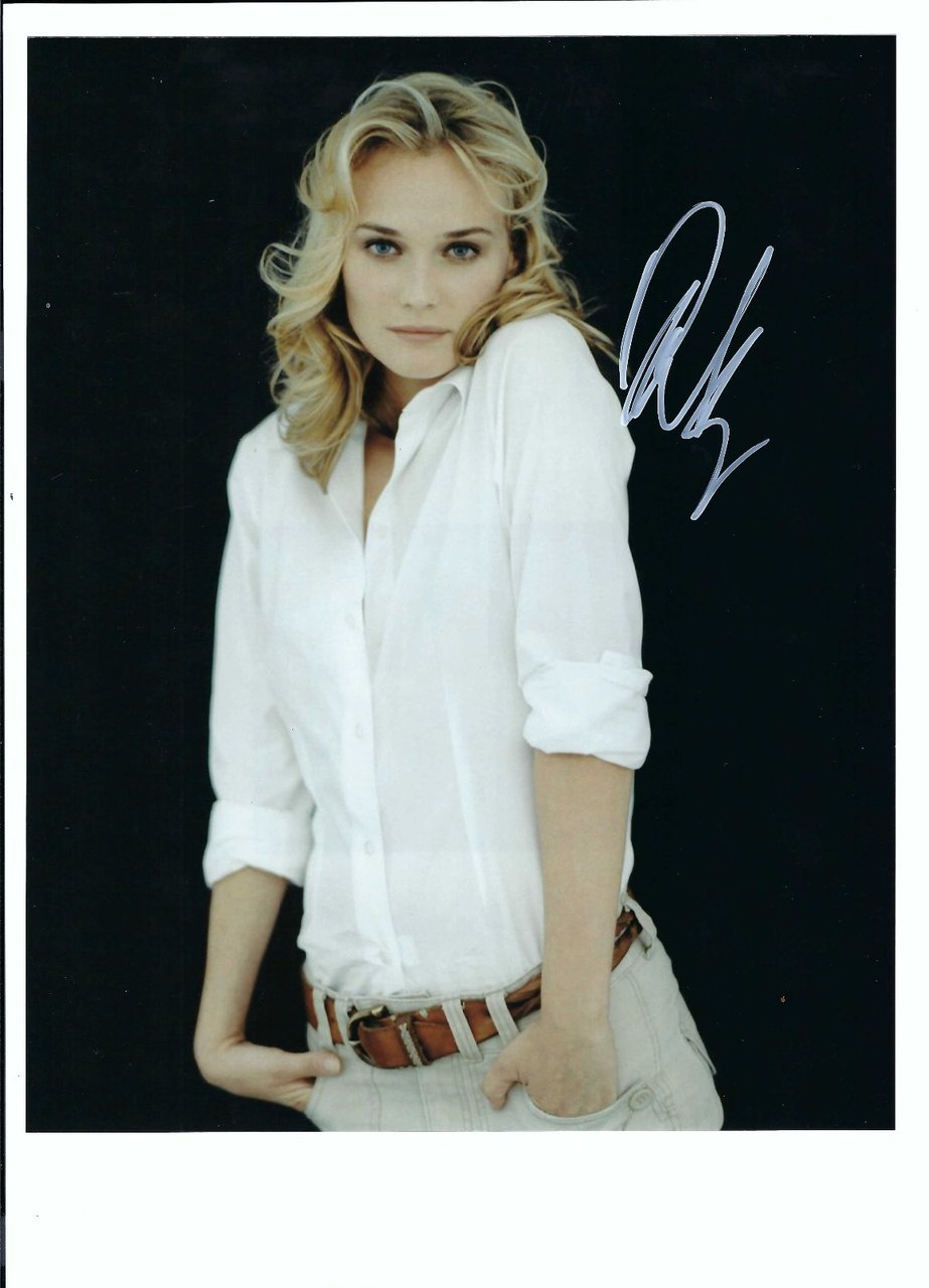 Foto autografata Diane Kruger photo autographed con certificato