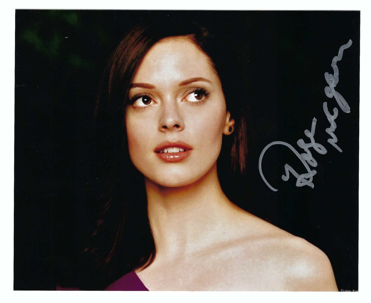 Foto autografata Rose McGowan photo autographer con certificato WOA