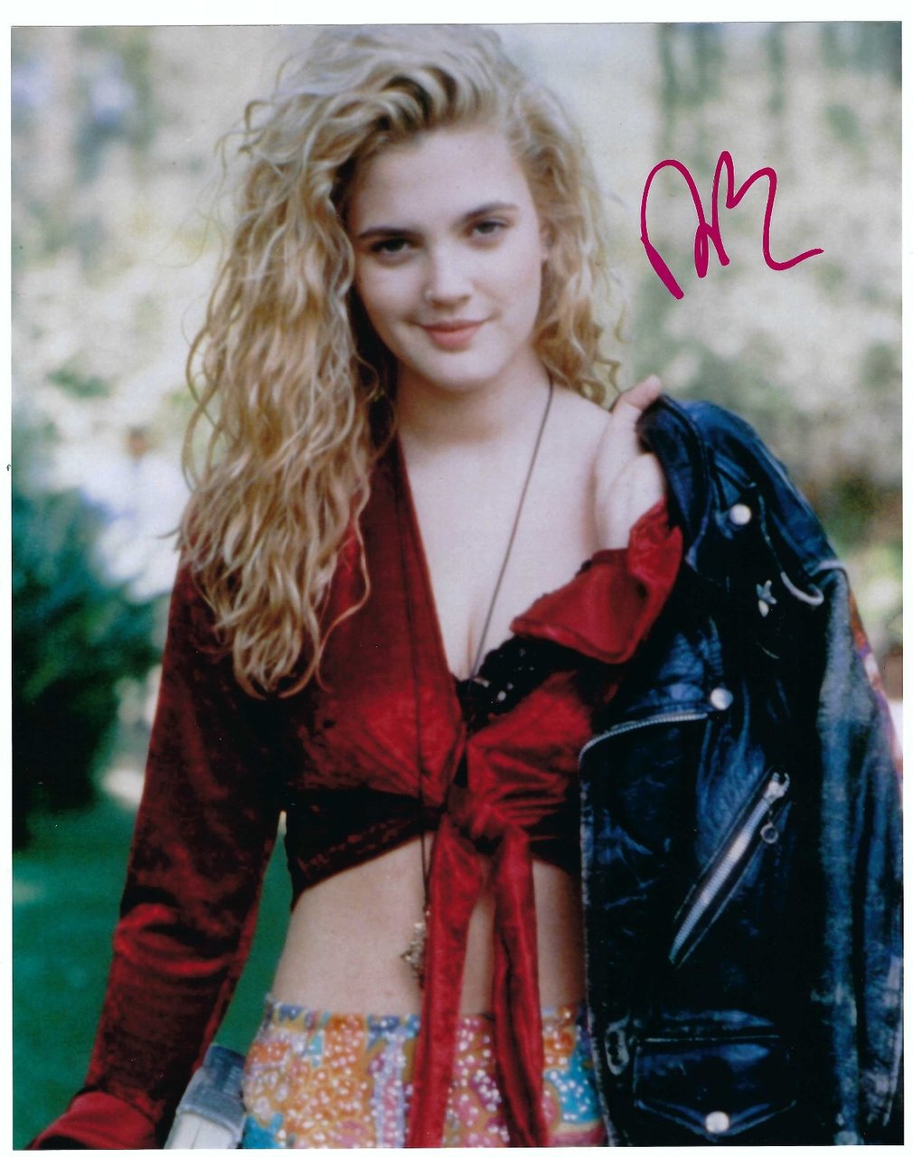 Foto con autografo originale hand signed Drew Barrymore con CoA