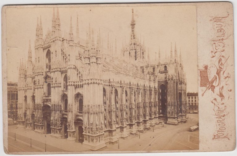 foto photo albumina cabinet card Duomo di Milano by Anonimo …