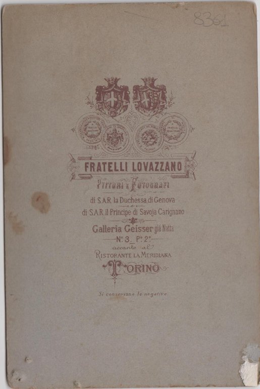 foto photo albumina cabinet card gentiluomo in posa by Lovazzano …