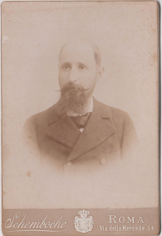 foto photo albumina cabinet card ritratto di gentiluomo con baffi …