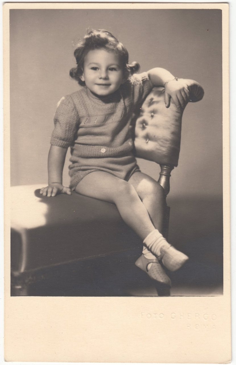 Foto photo bambina in posa by Arturo Ghergo Roma 1935 …