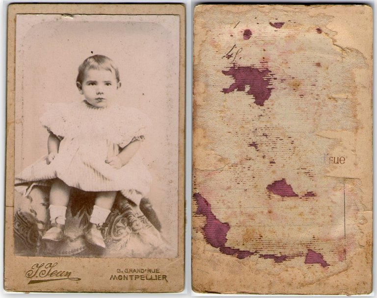 Foto photo bambino in posa by J. Jean Montpellier cdv …