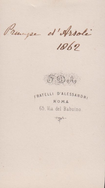 foto photo cdv albumina Principe Emanuele Carmillo Carlo Massimo di …