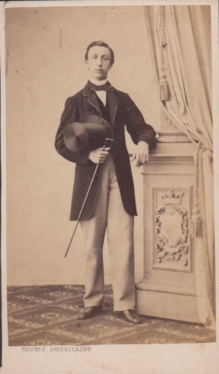 Foto photo cdv albumina principe Tommaso Antici Mattei Photograph. Americaine …