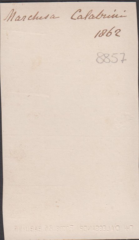 Foto photo cdv albumina Principessa Eleonora Corsini Calabrini F.lli D'Alessandri …