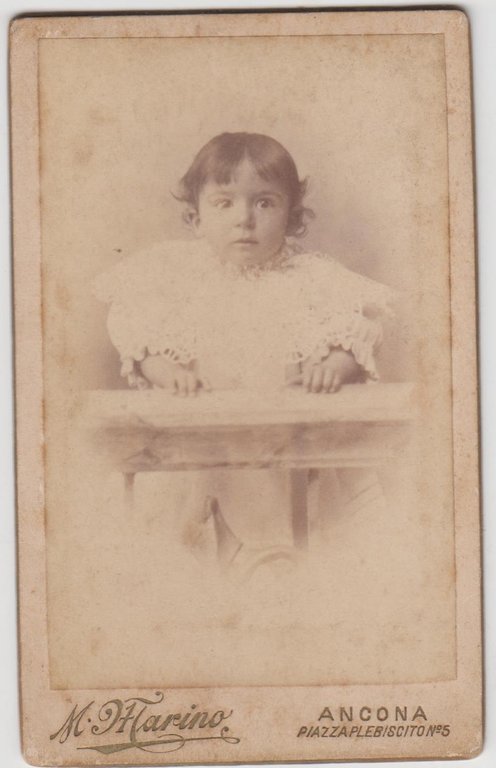 foto photo cdv bambino in posa by M. di Marino …