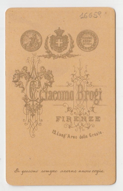 Foto photo cdv gentildonna con fiocco by G. Brogi Firenze …