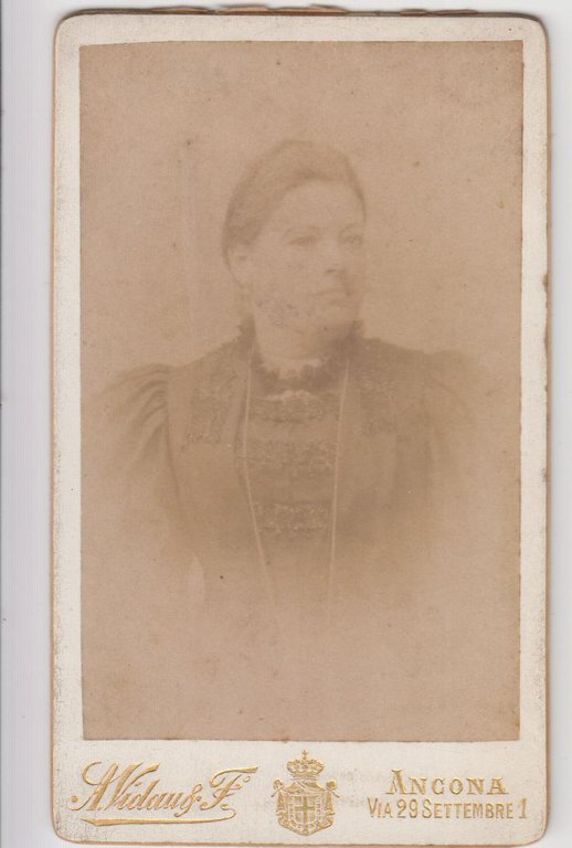 foto photo cdv gentildonna in posa by A. Vidau Ancona …