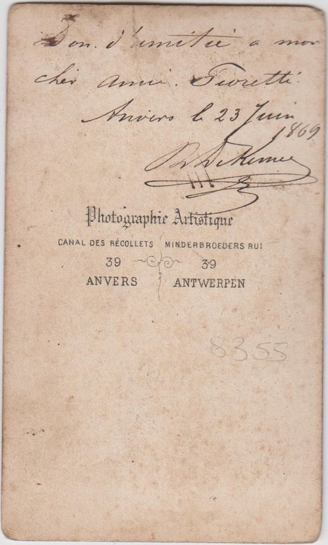 foto photo cdv gentiluomo in posa by Photographie Artistique Anversa …