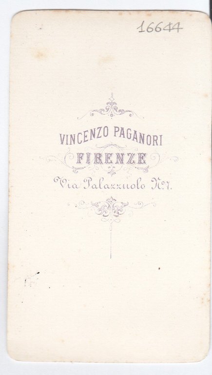 Foto photo cdv gentiluomo in posa by V. Paganori Firenze …