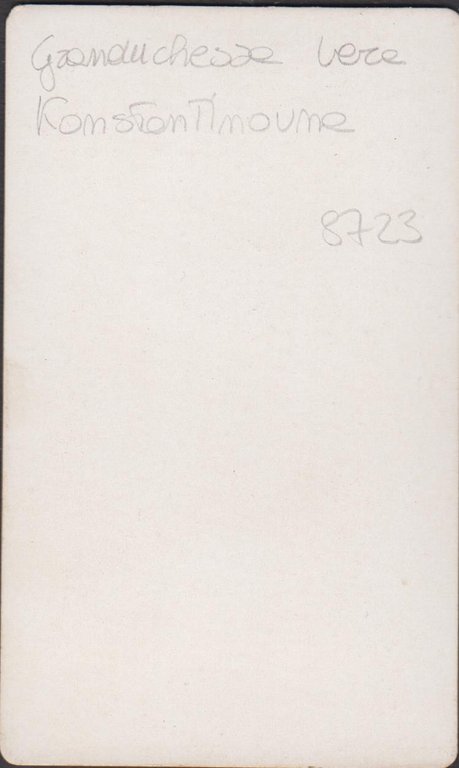 Foto photo cdv Granduchessa Vera Konstantinovna Romanova by Levitsky Mosca …