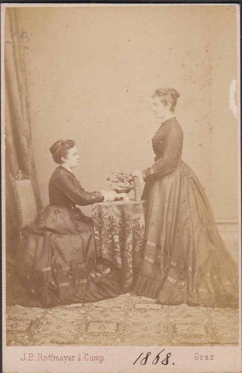 Foto photo cdv ragazze in posa by J. B. Rottmayer …