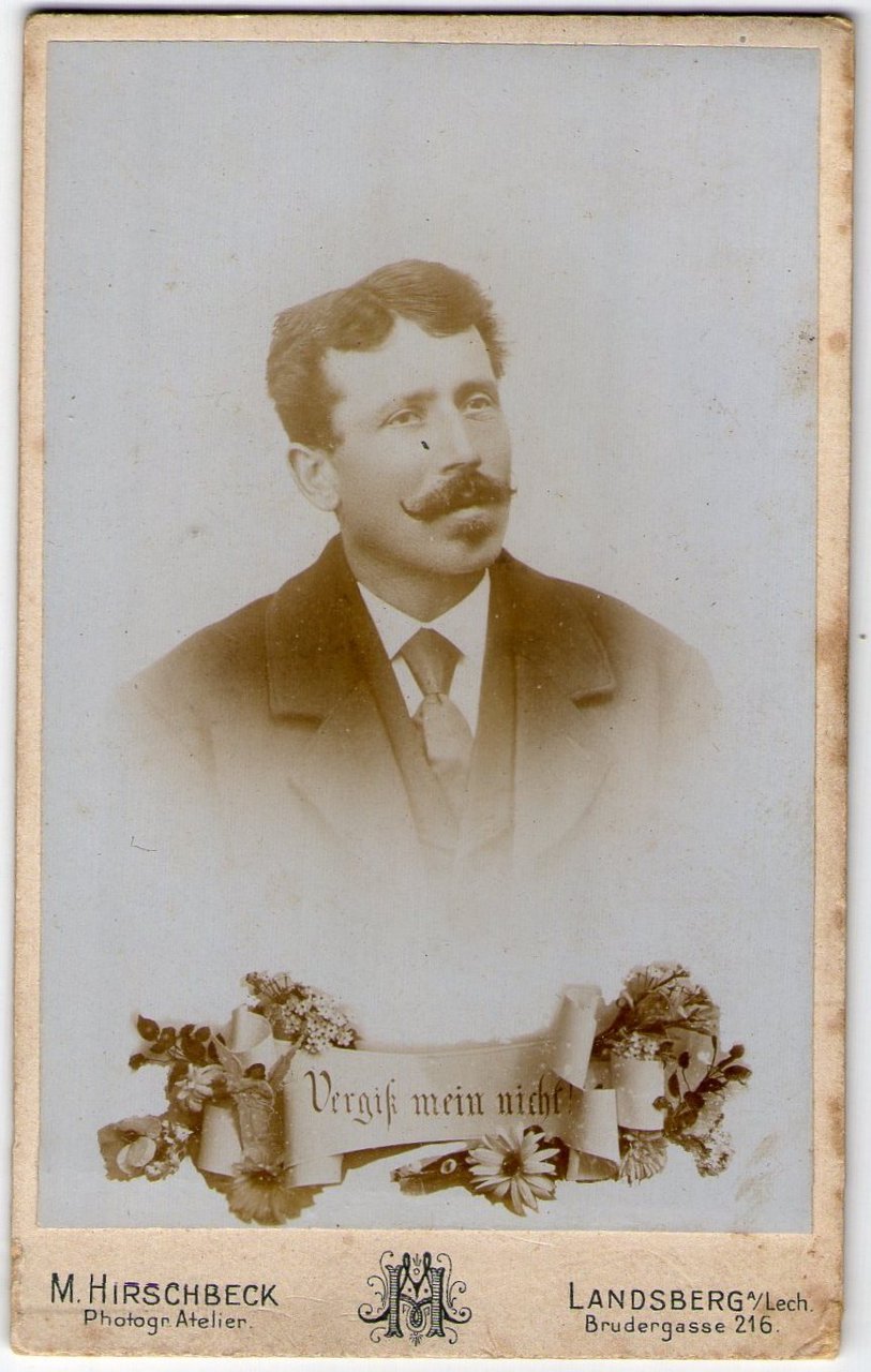 Foto photo cdv ritratto di gentiluomo by M. Hirschbeck Landsberg …