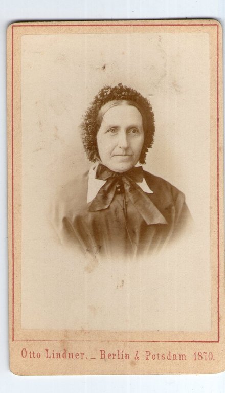 Foto photo gentildonna con cuffia by Otto Lindner Berlin cdv …