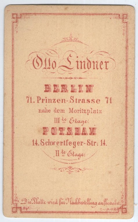 Foto photo gentildonna con cuffia by Otto Lindner Berlin cdv …