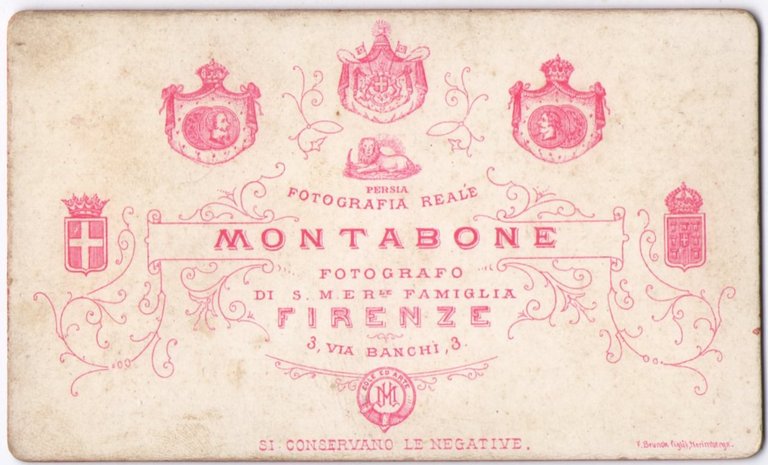 Foto photo gentildonna con ventaglio by Montabone Firenze cdv 1870 …