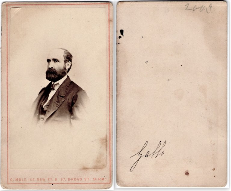 Foto photo gentiluomo con barba by C. Mole Birmingham cdv …