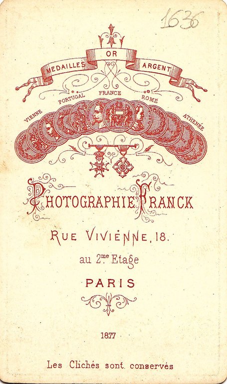 Foto photo gentiluomo con papillon by Franck Paris cdv 1880 …