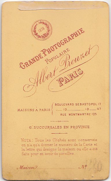 Foto photo Giovane signora in ovale by Albert Prouzet Paris …