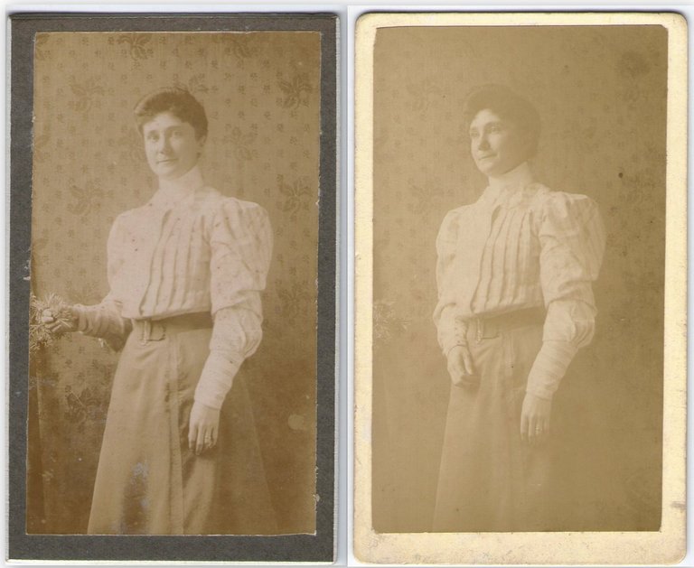 Foto photo n. 3 cdv gentildonna in posa by Anonimo …