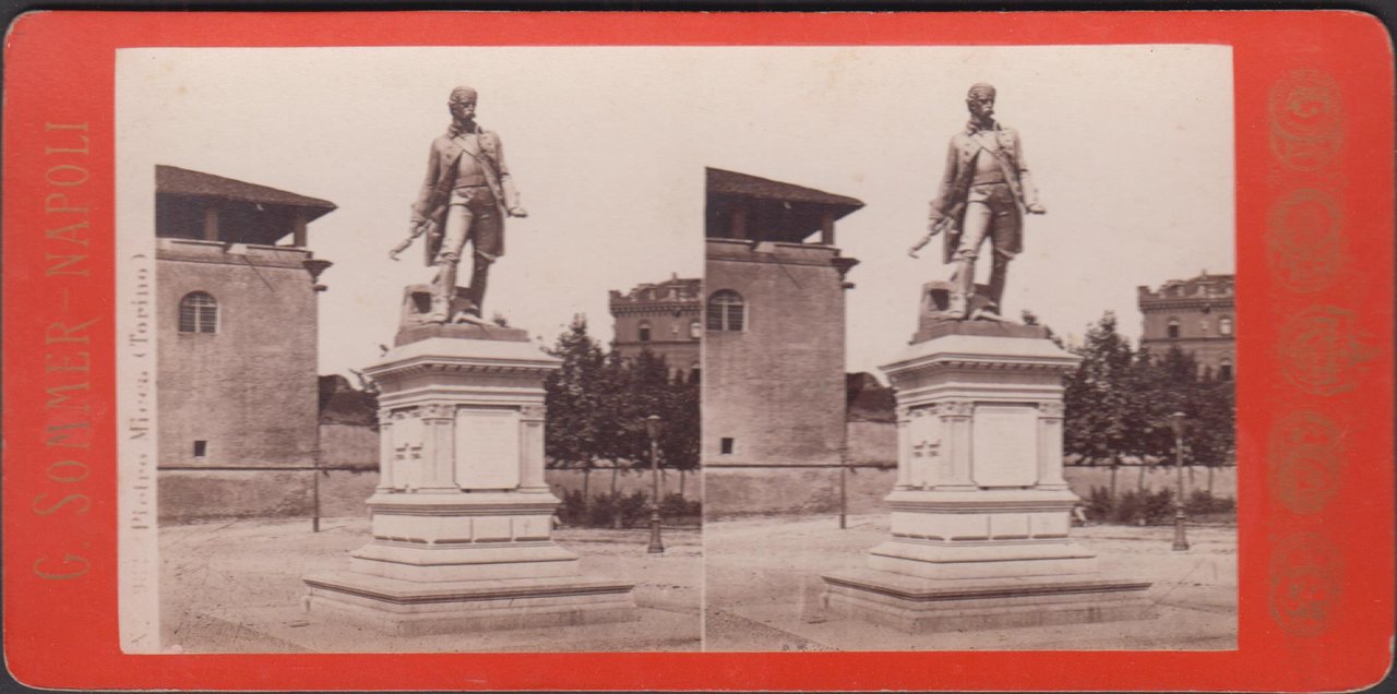 Foto photo stereoscopica monumento Pietro Micca Torino by Sommer 1890 …