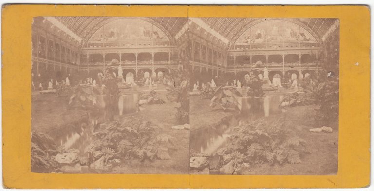 Foto photo stereoscopica stereoview Interieur de Palais de l'industrie Paris …
