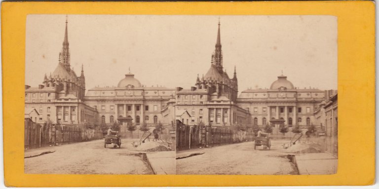 Foto photo stereoscopica stereoview Palais De Justice St.Chapelle Paris by …