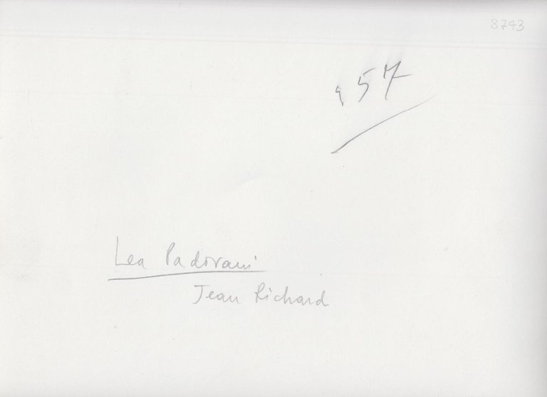 foto photo vintage Cherì BIBI Lea Padovani Jean Richard 1955