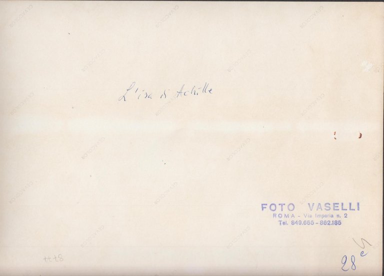 Foto Vintage photo film: L'ira di Achille Roberto Risso Gloria …