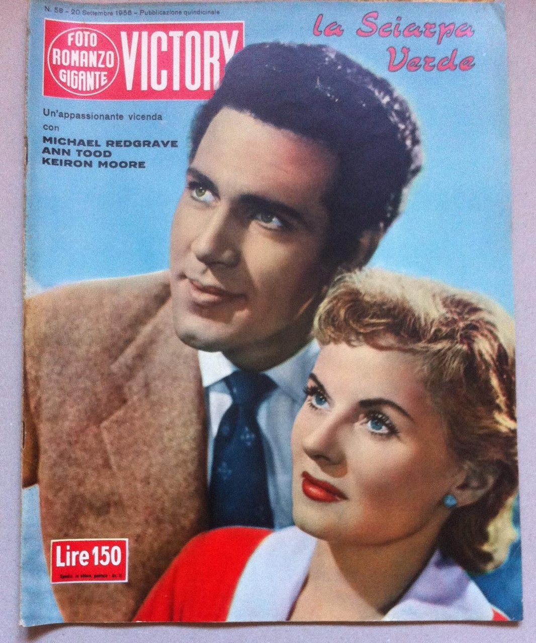 Fotoromanzo Victory La Sciarpa Verde Con M. Redgrave, A. Tood, …