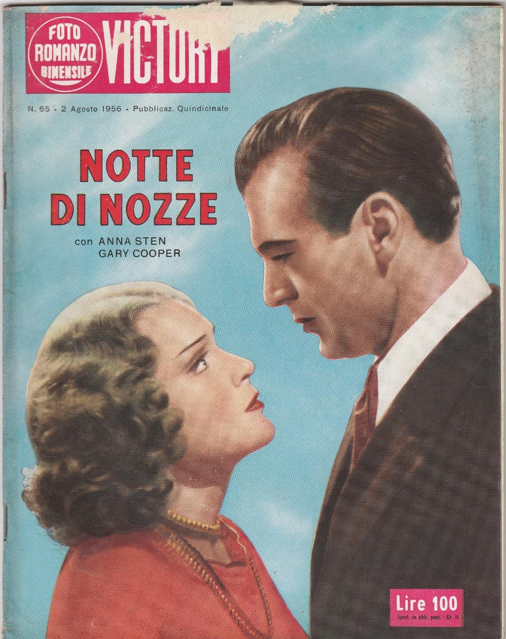 Fotoromanzo Victory Notte Di Nozze Con G. Cooper, A. Sten …