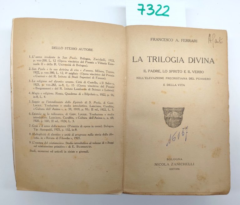 Francesco A. Ferrari La trilogia Divina Il padre lo spirito …