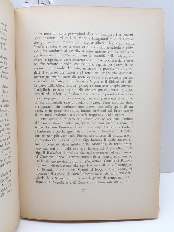 Francesco Lemmi L'assedio di Mommeliano 1690-1691 edizioni Roma 1935