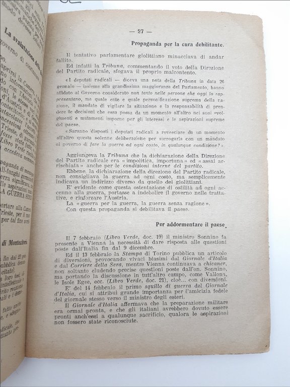 Francesco Paoloni Il Giolittismo Partito tedesco in Italia pref. Benito …