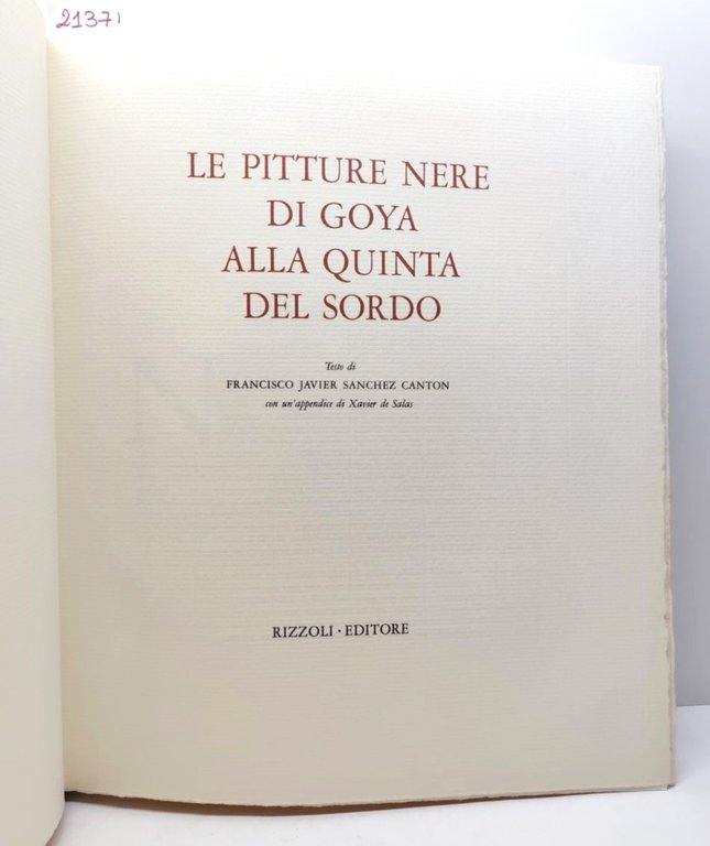 Francisco Javier Sanchez Canton Le pitture nere di Goya alla …