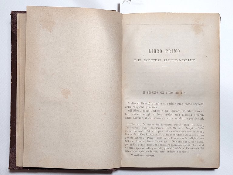 Fratellanze segrete studio di Giovanni De Castro Milano Tipografia Editrice …