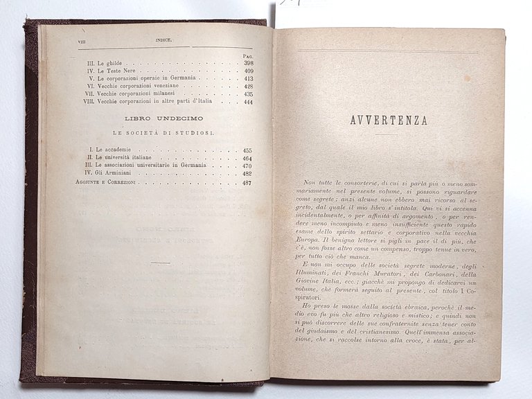 Fratellanze segrete studio di Giovanni De Castro Milano Tipografia Editrice …