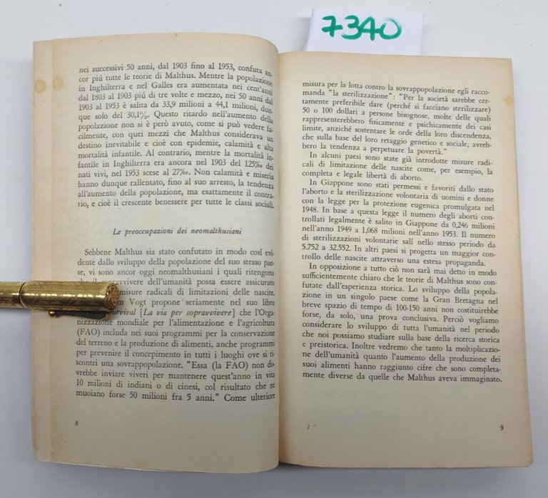 Frizz Baade Nutrire il mondo Feltrinelli 1960 1∞ ed