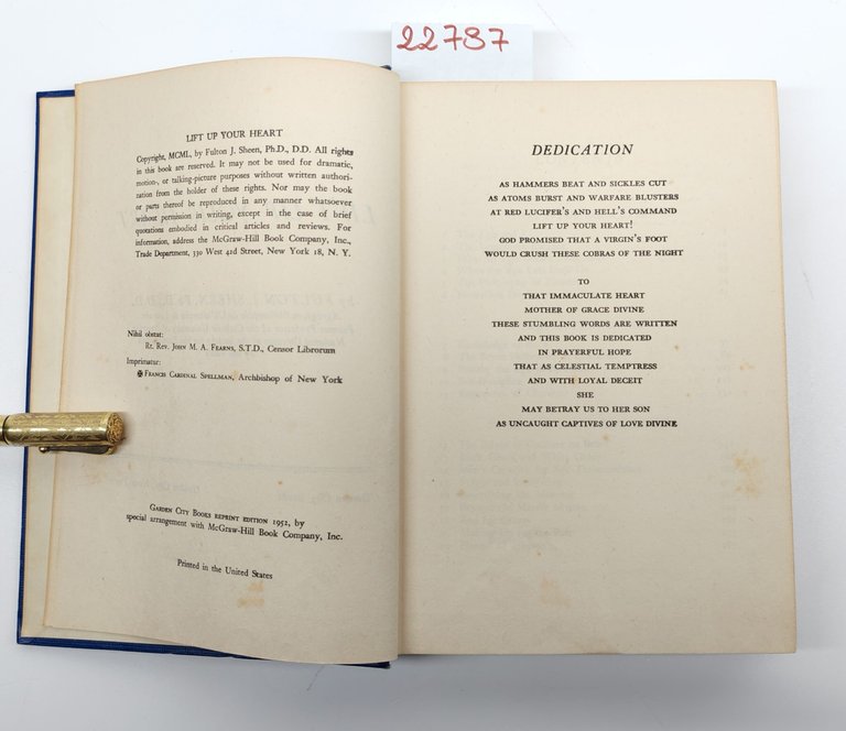 Fulton J. Sheen List up your heart Garden City Books …