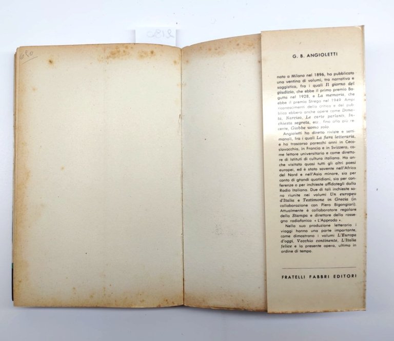 G. B. Angioletti L'anatra alla Normanna Fabbri 1957