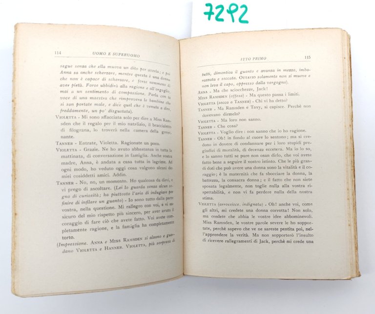 G. B. Shawe Uomo e superuomo Mondadori senza data
