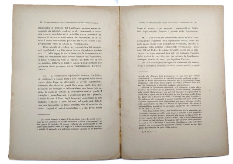 G. C. Colli Le liquidazioni coatte amministrative Vallardi 1936