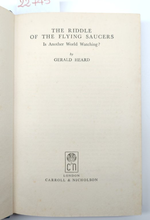G. Heard The riddle of the Flying saucers is another … | Immagine Gallery 4