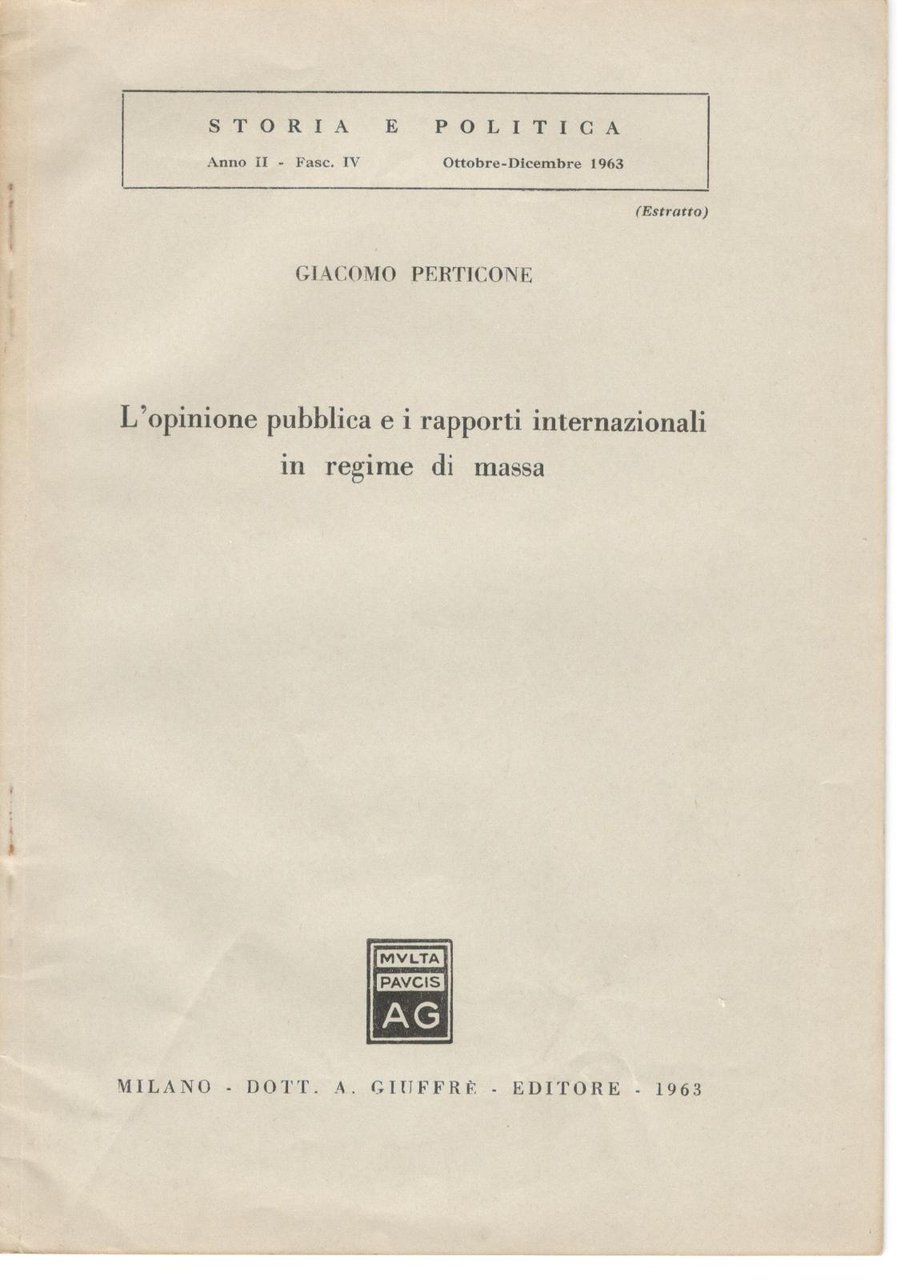 G. Perticone L'opinione pubblica e i rapporti internazionali in regime …