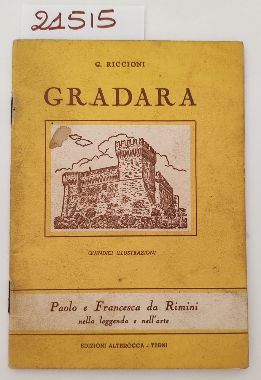 G. Riccioni Gradara Paolo e Francesca da Rimini 1950 c.a. …