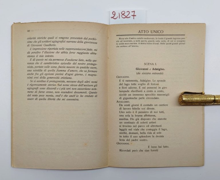 G. Ulcelli Luci nell'ombra Giovanni Gualberto bozzetti drammatici in un …