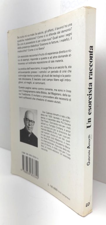 Gabriele Amorth Un esorcista racconta Edizioni Dehoniane 9° edizione 1992
