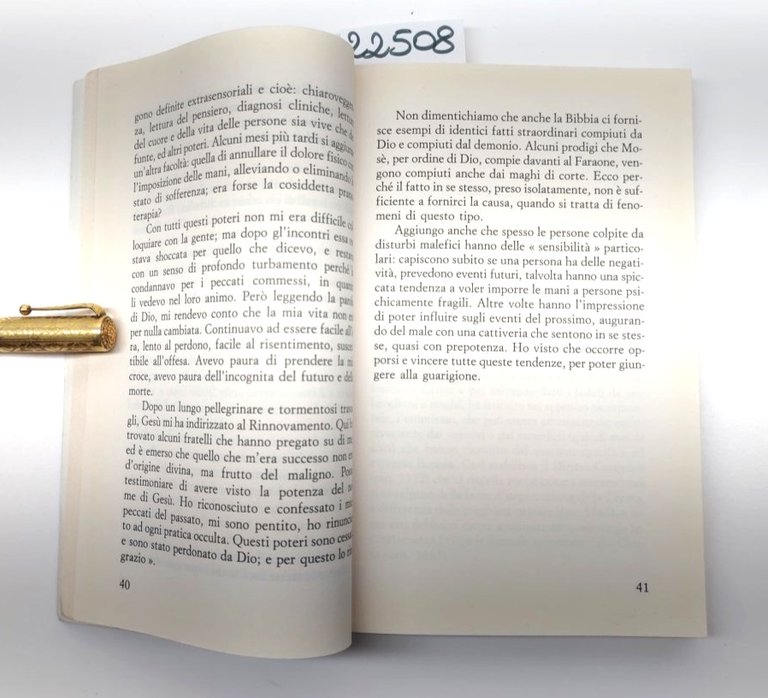 Gabriele Amorth Un esorcista racconta Edizioni Dehoniane 9° edizione 1992